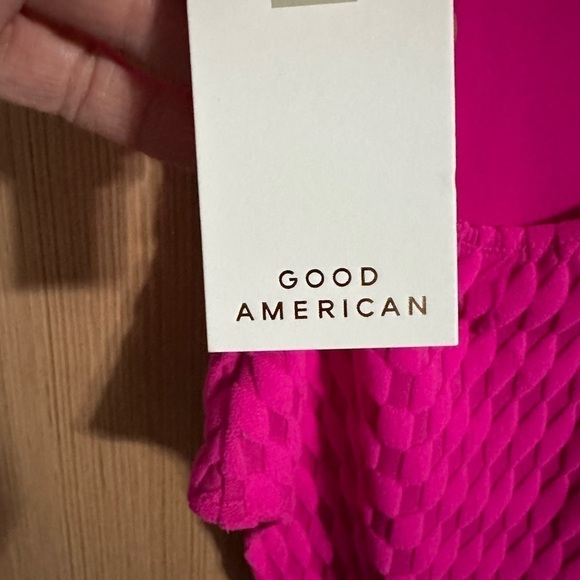 GOOD AMERICAN Jacquard Show Off One Piece Swimsuit, Size 1 - Picture 7 of 10